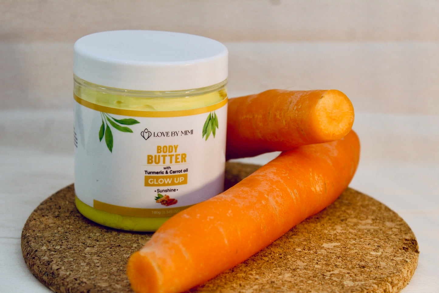 Turmeric and Carrot Body Butter- Glow UP- Hyperpigmentation